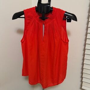 Banana Republic Orange/Red Sleeveless Women's Top